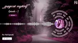 Online Editable Dark Magenta Magic Musical Wave Music Audiogram