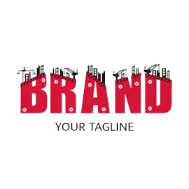Online Editable Construction Site Font Architecture & Construction Logo