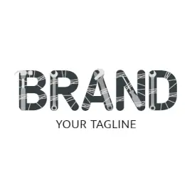 Online Editable Spanner and Hammer Text Architecture & Construction Logo