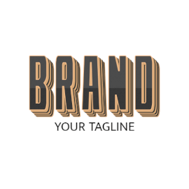 Online Editable Black and Grey Long Layered Architecture & Construction Logo