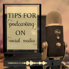 Online Editable Social Media Tips from Microphone Podcast Audiogram