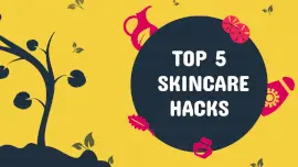 Online Editable Colourful Skin Care Illustration for Beauty Influencer YouTube Thumbnail