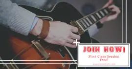 Online Editable Guitar Class Promotion Facebook Ad Medium