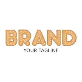 Online Editable Sugar Filled Text Food & Drink Logo
