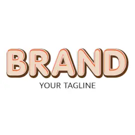 Online Editable Orange Pie Food & Drink Logo