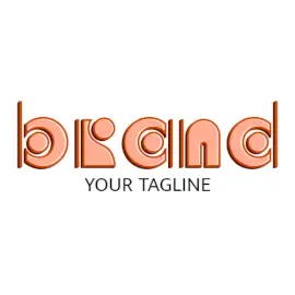 Online Editable Peach Candy Font Food & Drink Logo