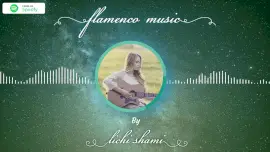 Online Editable Green Circular Progress Bar Flamenco Music Audiogram