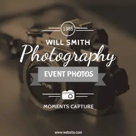Online Editable Event Photography Instagram Ad