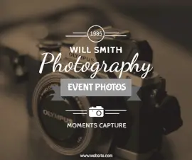 Online Editable Event Photography Facebook Post