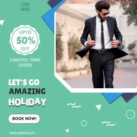 Online Editable Holiday Sale Instagram Ad