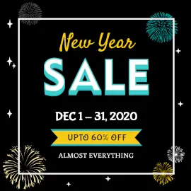 Online Editable New Year Sale Instagram Ad