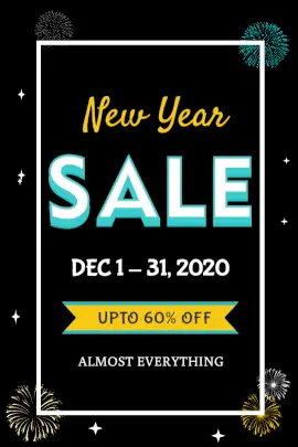 Online Editable New Year Sale Offer Tumblr Graphic