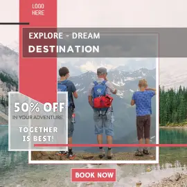 Online Editable Travel Offers Instagram Ad