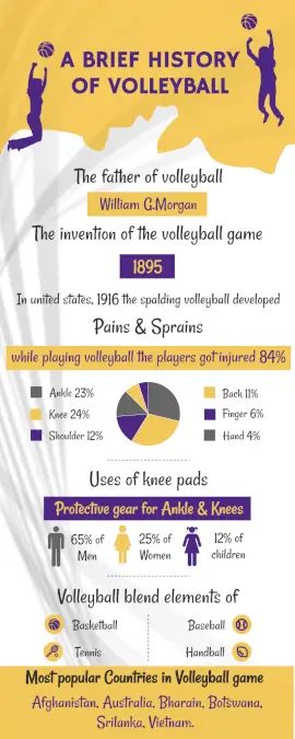 Online Editable History of Volleyball Statistics Infographic