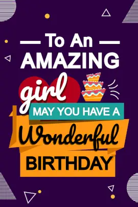 Online Editable Have a Wonderful Birthday Wishes Pinterest Graphic