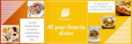Online Editable Fruit Dessert Instagram 3 Squares Short Grid