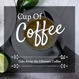 Online Editable Cup of Coffee Quotes Facebook 3D Post