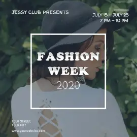 Online Editable Fashion Week Collections Instagram Ad