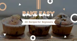 Online Editable Free Baking Recipes Facebook Ad Medium