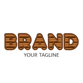 Online Editable Chocolate Cream Filled Food & Drink Logo