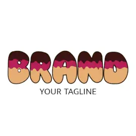 Online Editable Strawberry and Chocolate Creamy Font Food & Drink Logo