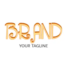 Online Editable Bread Stick Font Food & Drink Logo