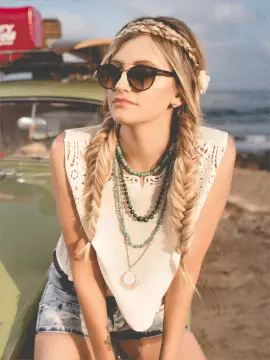 Online Editable Modern Girl Traveller 12 Squares Instagram Photo Grid