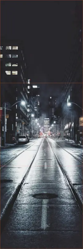 Online Editable City Street Night 3 Square Instagram Photo Grid