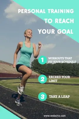 Online Editable Personal Fitness Training Tumblr Graphic