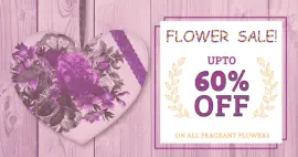 Online Editable Flower Sale Promotion Facebook Ad Medium