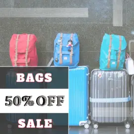 Online Editable Bags Offer Sale Social Media Post