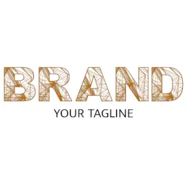 Online Editable Lines & Sketch Architecture & Construction Logo