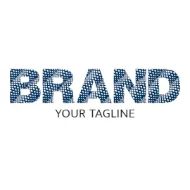 Online Editable Blue Mesh Architecture & Construction Logo