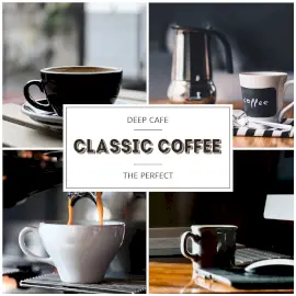 Online Editable Classic Coffee 4 Grid Photo Collage