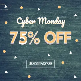 Online Editable Abstract Cyber Monday Deals Facebook 3D Post