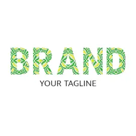 Online Editable Green and Yellow Cloth Design Pattern Creative Logo