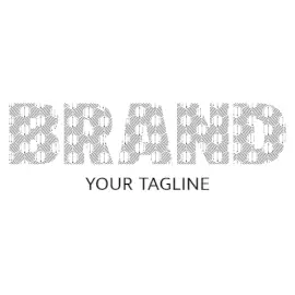Online Editable Black Arrows and Hexagonal Stripes Pattern Creative Logo