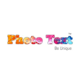 Online Editable Colorful Photo Masked Text Unique Logo