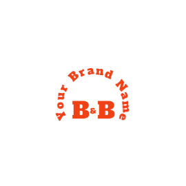 Online Editable Red Skew Text Unique Logo