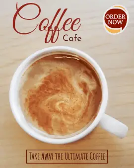 Online Editable Unlimited Coffee Cafe Cinemagraph