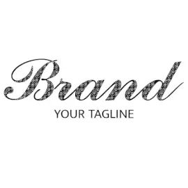 Online Editable Black Swirly Font Creative Logo