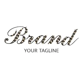 Online Editable Black and Yellow Dotted Creative Logo