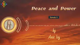 Online Editable Red Peace and Power Music Audiogram