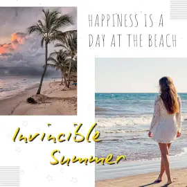 Online Editable Invincible Summer Vacation Instagram Ad