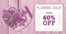 Online Editable Flower Sale Promotion Facebook Ad Post