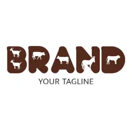Online Editable Brown Domestic Animal & Pet Logo