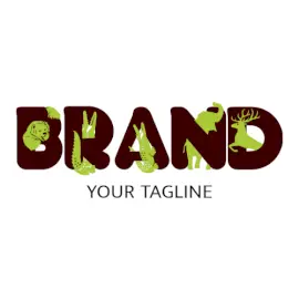Online Editable Green Wildlife Animal & Pet Logo