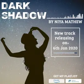 Online Editable Blue Dark Silhouette Track Music Audiogram