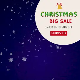 Online Editable Christmas Season Sale Square Animated Design