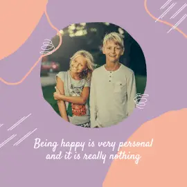 Online Editable Purple Siblings Quote Animated Design